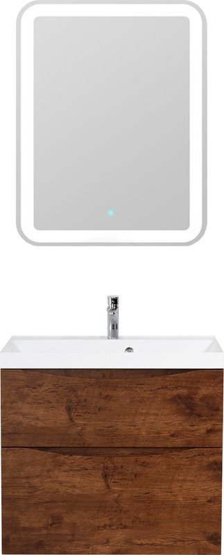 Тумба с раковиной BelBagno Marino H60 rovere moro, 70 см