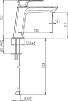 Смеситель для раковины Paini Nove 09YO205ME черный Смеситель для раковины Paini Nove 09YO205ME черный