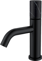 Смеситель для раковины Boheme Stick 121-B-MR-B черный, черный мрамор