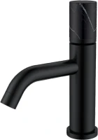 Смеситель для раковины Boheme Stick 121-B-MR-B черный, черный мрамор