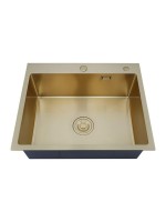 Мойка кухонная РМС MR-6050G золотая Мойка кухонная РМС MR-6050G золотая
