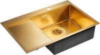 Комплект Мойка Paulmark Kroner PM217851-BGR брашированное золото R + Измельчитель Bone Crusher BC 610-AS