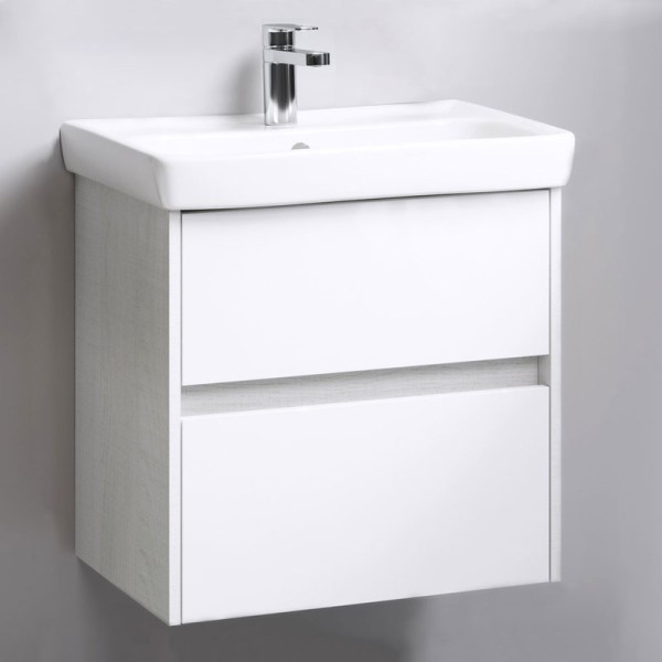 Тумба под раковину Aqwella City 60 CI0106DK дуб канадский, подвесная, 2 ящика