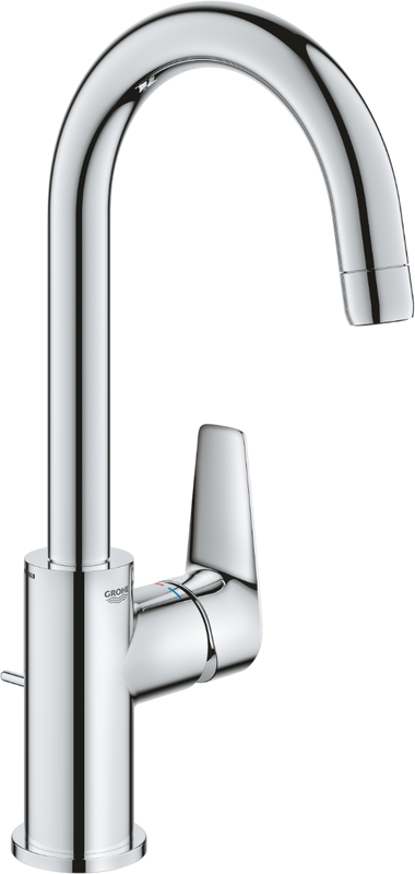 Смеситель для раковины Grohe BauEdge 23760001 с ограничителем температуры, хром