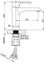 Смеситель для раковины Vincea Esse VBF-1E1MB черный матовый