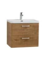 Тумба с раковиной BelBagno Due 50 ручки хром полированный, rovere nature