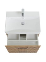 Тумба с раковиной BelBagno Due 50 ручки хром полированный, rovere nature