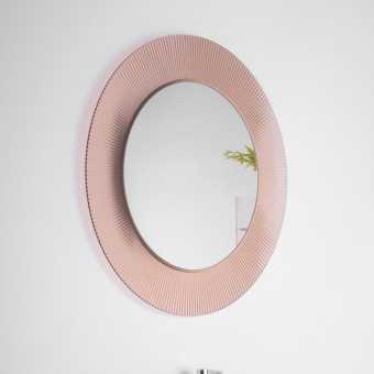 Зеркало круглое Laufen Kartell by Laufen 80 розовое