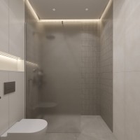 Душевая перегородка STWORKI Берген 110 см, профиль хром глянцевый, матовое стекло