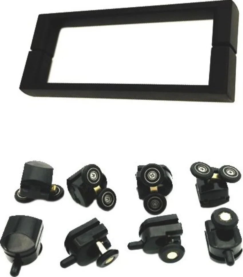 Душевой уголок RGW Classic CL-48B+100 см (148,5x151,5)x100x185 профиль черный, стекло прозрачное