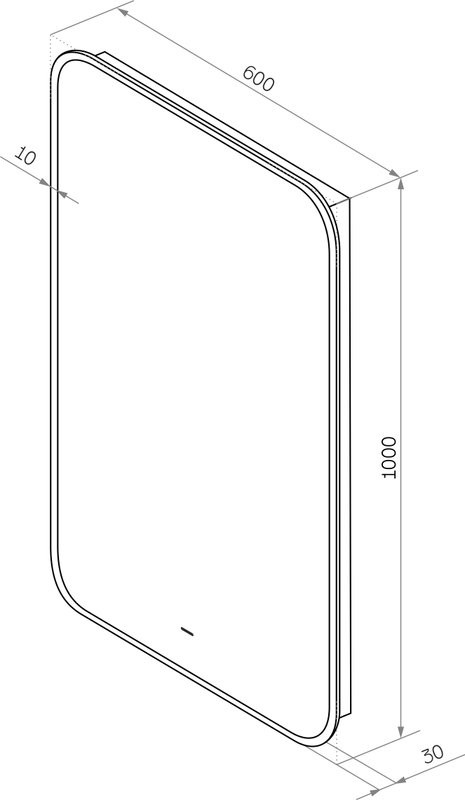Зеркало Art&Max Siena 60x100
