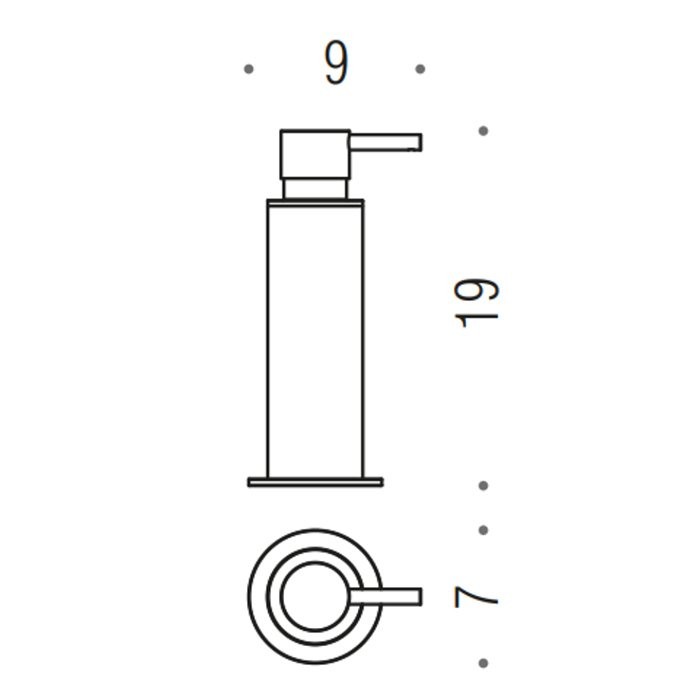 Дозатор Colombo Design Mini B9342.OM матовое золото