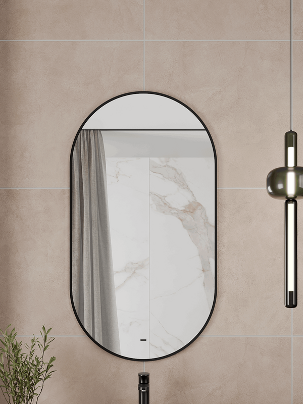 Зеркало CONTINENT Led Cairo 70х120 см, бесконтактный сенсор, с холодной подсветкой