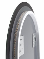 Зеркало CONTINENT Led Cairo 70х120 см, бесконтактный сенсор, с холодной подсветкой