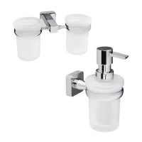 Набор Стакан Wasserkraft Lippe K-6528D + Дозатор K-6599 Набор Стакан Wasserkraft Lippe K-6528D + Дозатор K-6599