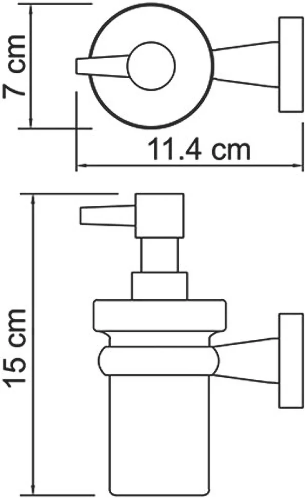 Набор Стакан Wasserkraft Lippe K-6528D + Дозатор K-6599