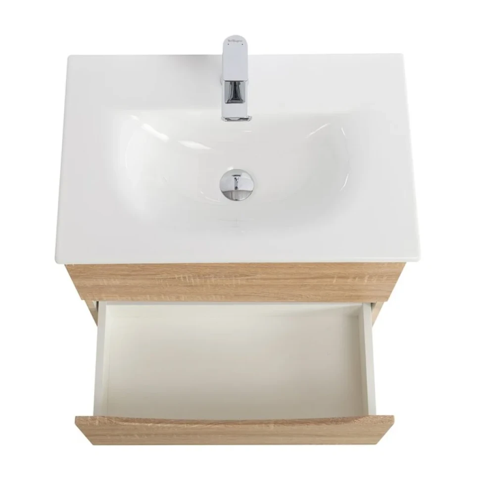 Тумба под раковину BelBagno Marino-cer-mini 60 подвесная, rovere bianco