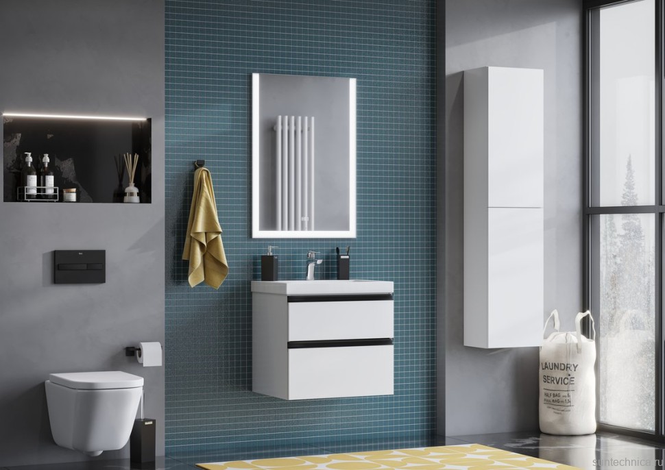 Мебель для ванной комнаты Roca Domi 60 белый глянец