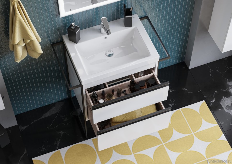 Мебель для ванной комнаты Roca Domi 60 белый глянец