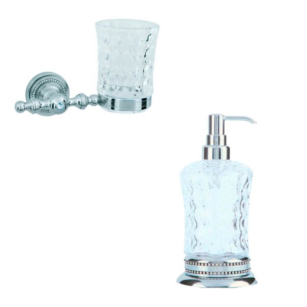 Набор Стакан Boheme Brillante 10433 + Дозатор 10439