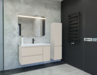 Тумба под раковину без столешницы Caprigo Forte 100 R подвесная, беж лайт