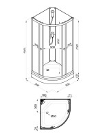 Душевая кабина Triton Ультра А 80х80 см, глянцевая белая