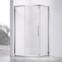 Душевой уголок Vincea Show VSP1-4SH100CL 100x100, профиль хром