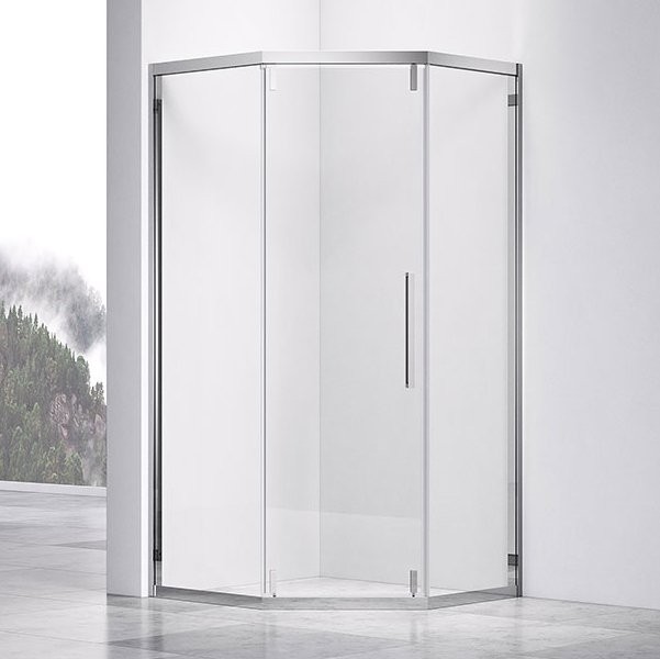 Душевой уголок Vincea Show VSP1-4SH100CL 100x100, профиль хром