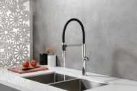Смеситель для кухни Paulmark Leader Le214101-CR, с гибким изливом, хром