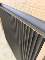 Тумба с раковиной Teymi Netta 80 дуб, графит волна