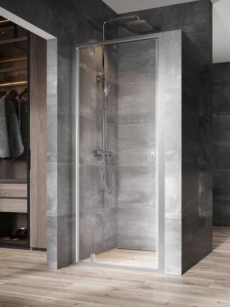 Душевая дверь в нишу Ravak Nexty NDOP1-80 профиль сатин, стекло прозрачное