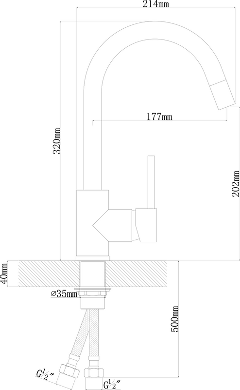 Смеситель для кухни Dr. Gans Соло 319.03H.1123.406 терракота