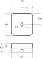 Накладная раковина BelBagno BB1421 накладная