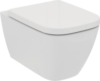 Комплект Унитаз подвесной Ideal Standard I Life B T461401 безободковый, euro white + Крышка T468301 с микролифтом, euro white + Инсталляция Geberit Duofix Delta 458.163.21.1 с кнопкой смыва, хром + Звукоизоляция