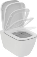 Комплект Унитаз подвесной Ideal Standard I Life B T461401 безободковый, euro white + Крышка T468301 с микролифтом, euro white + Инсталляция Geberit Duofix Delta 458.163.21.1 с кнопкой смыва, хром + Звукоизоляция