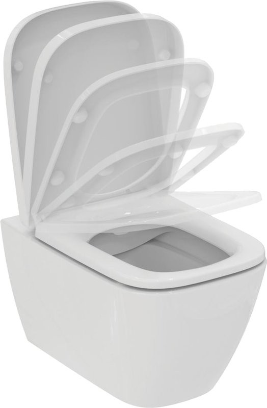 Комплект Унитаз подвесной Ideal Standard I Life B T461401 безободковый, euro white + Крышка T468301 с микролифтом, euro white + Инсталляция Geberit Duofix Delta 458.163.21.1 с кнопкой смыва, хром + Звукоизоляция