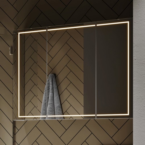 Зеркало-шкаф Aqwella Simplex 120 с подсветкой