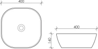 Накладная раковина Ceramicanova Element CN5006