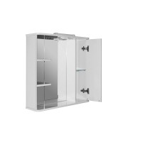 Шкаф с зеркалом в ванную MIXLINE 75х19х69,2 Белый ПВХ, полочки слева Шкаф с зеркалом в ванную MIXLINE 75х19х69,2 Белый ПВХ, полочки слева