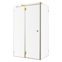 Душевой уголок Wasserkraft Ems 76H10 120х100 см, стекло прозрачное, фурнитура золото