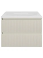 Тумба с раковиной Vincea Welle 60 m.beige soft-touch, раковина VCB-4H600W белая