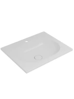 Тумба с раковиной Vincea Welle 60 m.beige soft-touch, раковина VCB-4H600W белая