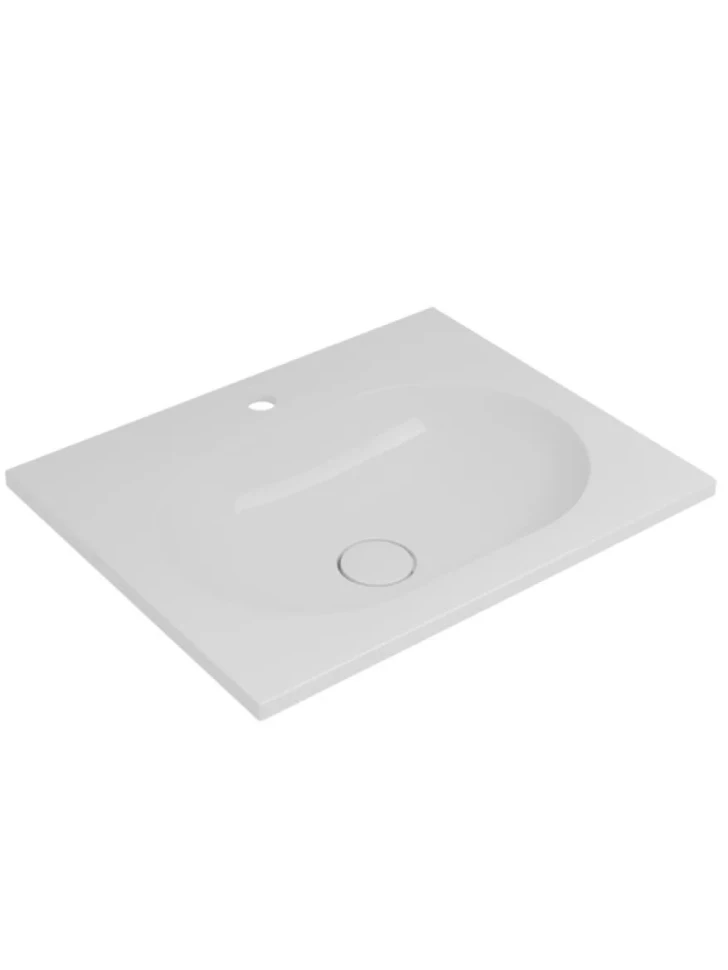 Тумба с раковиной Vincea Welle 60 m.beige soft-touch, раковина VCB-4H600W белая