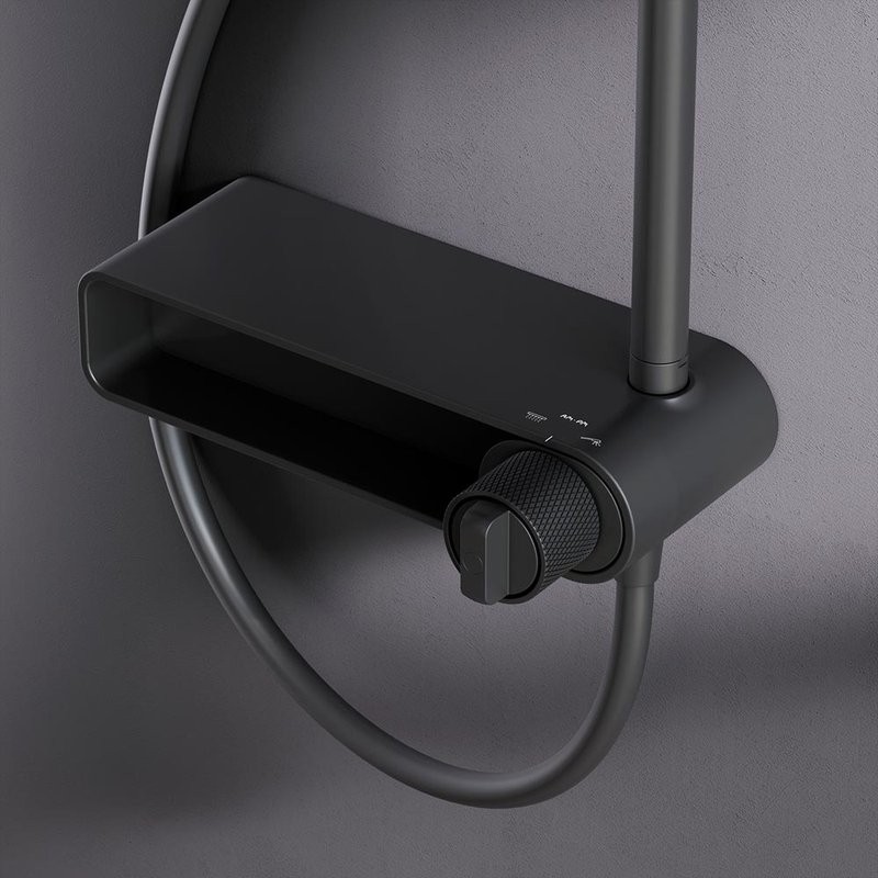 Душевая стойка AM.PM X-Joy F0785A622 черный матовый