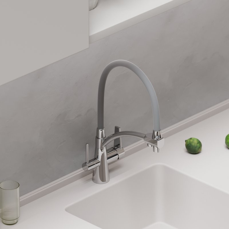 Смеситель для кухни Sancos Eri SC4001CH с гибким изливом, хром