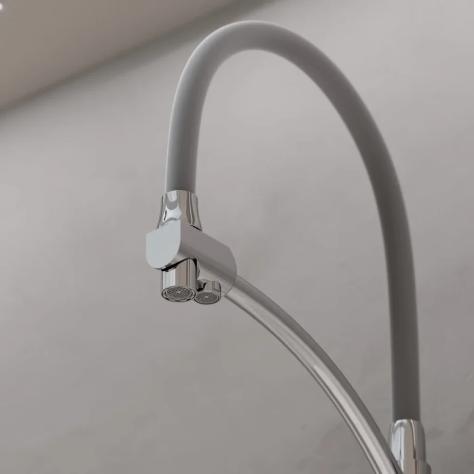 Смеситель для кухни Sancos Eri SC4001CH с гибким изливом, хром