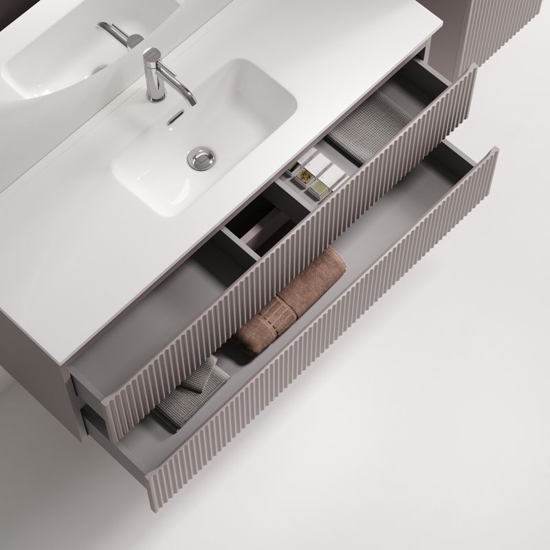 Мебель для ванной комнаты Sancos Snob R 120 Doha Soft, раковина CN7028