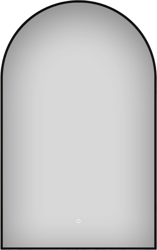 Зеркало Wellsee 7 Rays’ Spectrum 40х70 с подсветкой, черное матовое