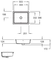 Раковина Jacob Delafon Verticyl E2882-0 встраиваемая снизу
