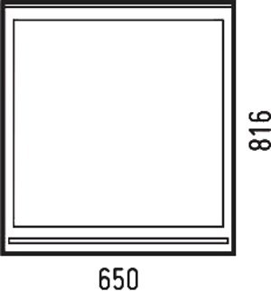 Зеркало Corozo Блюз 65 с полкой